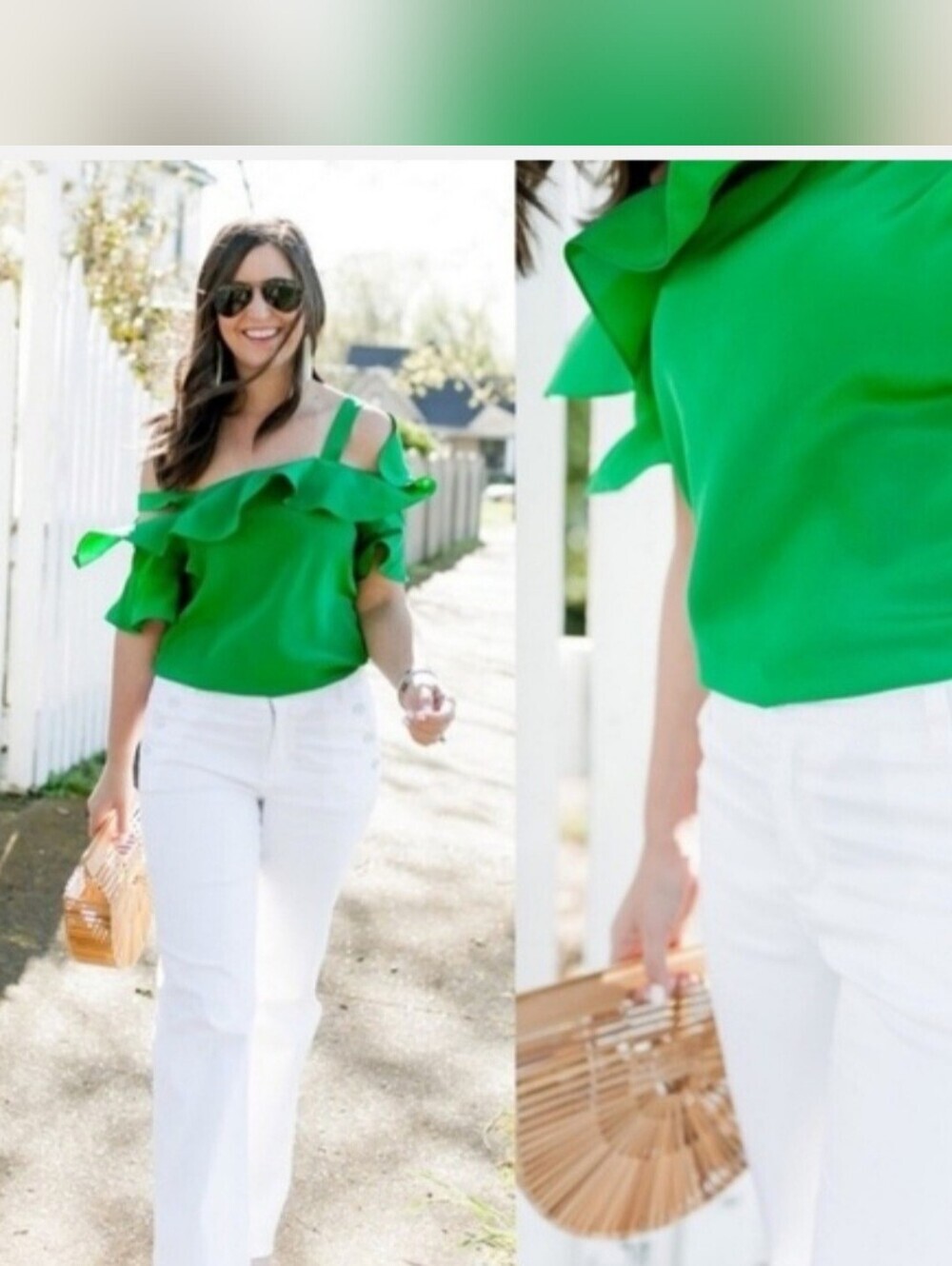 CAbi White Wide Leg Sailor Pants Size 4!